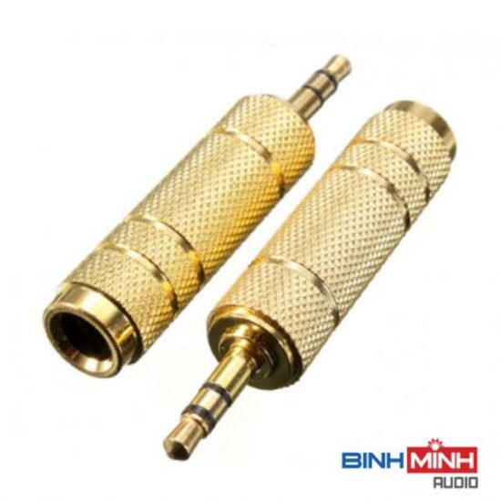 Đầu jack( rắc, giắc) chuyển đổi âm thanh từ cổng 6.5mm sang 3.5mm