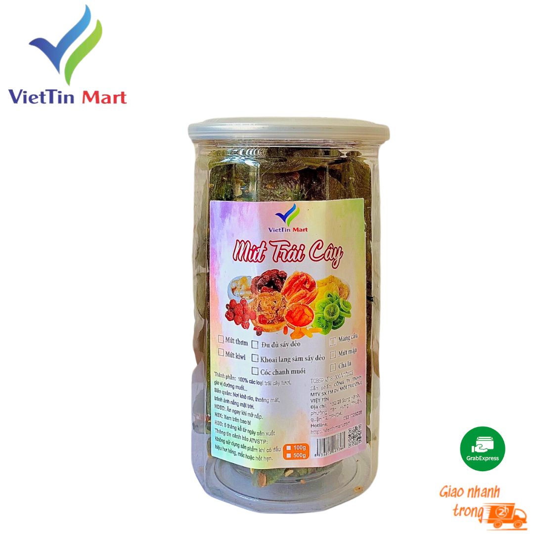 Kiwi sấy dẻo muối ớt viettin mart 500g