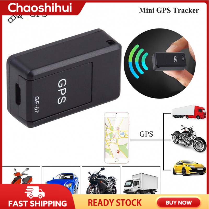 Mini GPS Tracker Strong Real Time Magnetic Small GPS Tracking Device Locator for Car Motorcycle Truck Kids Teens Old (Black)
