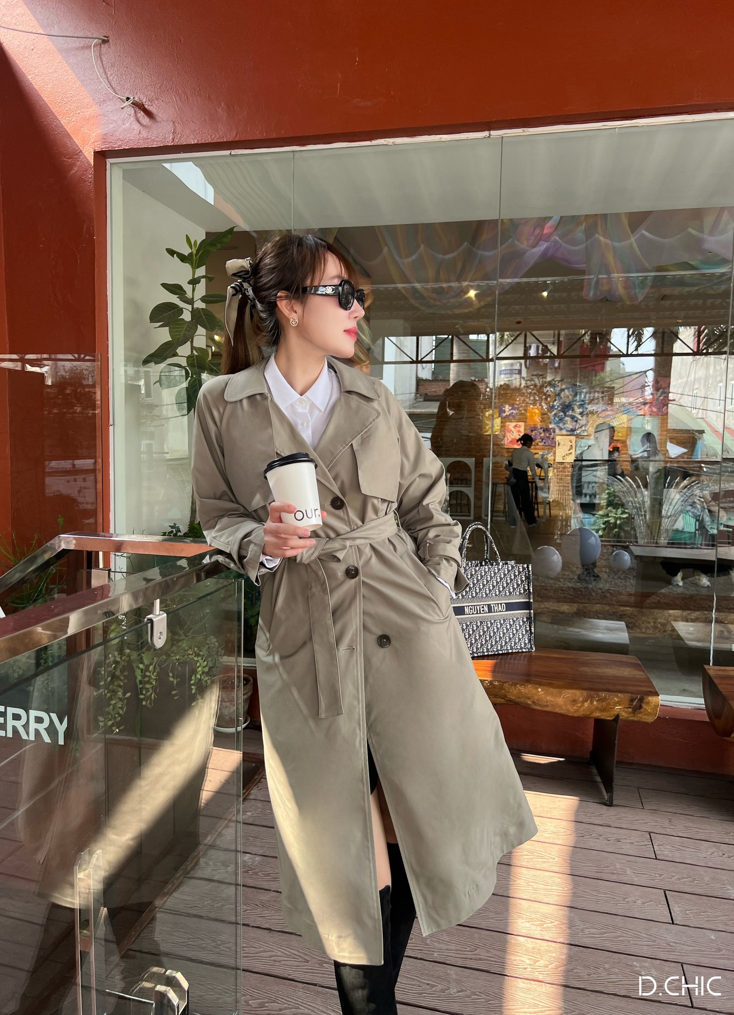 D.chic áo trench coat 3 cúc ms: 970276