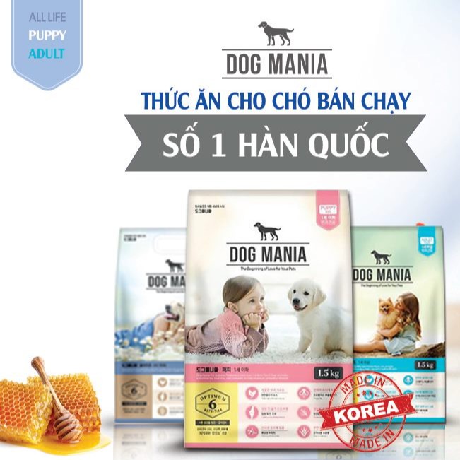 [1.5kg] Hạt Dog Mania Cho Chó Trưởng Thành