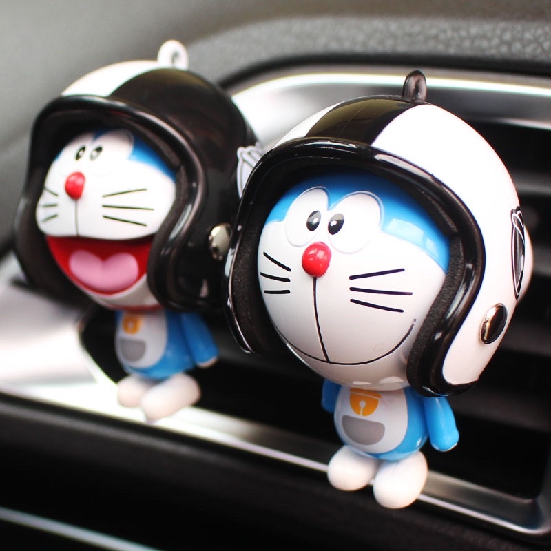 Móc khoá doremon đội nón bảo hiểm cute EDC simple