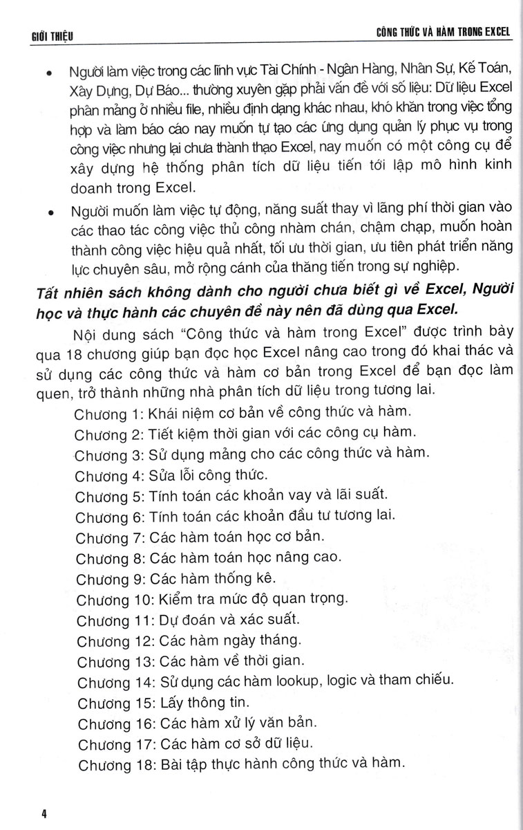 Sách - Công Thức Và Hàm Trong Excel (STK) - Newshop