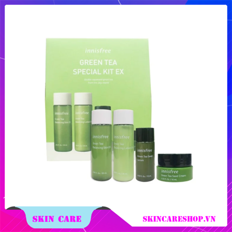 (NEW 2020) Bộ Dưỡng Da Trà Xanh Innisfree Green Tea Special Kit 4 Item