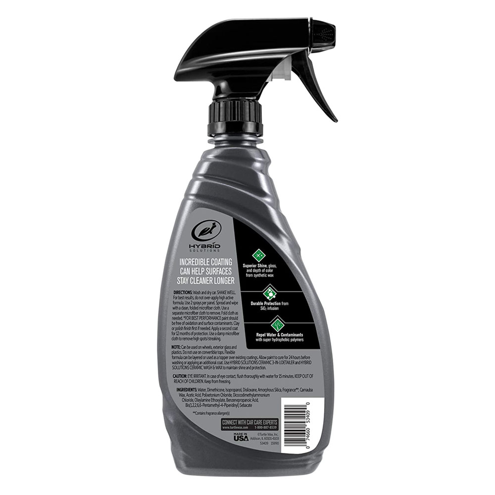 Ceramic Spray Coating Chai Xịt Bóng Sơn con rùa cao cấp Turtle Wax 473ml