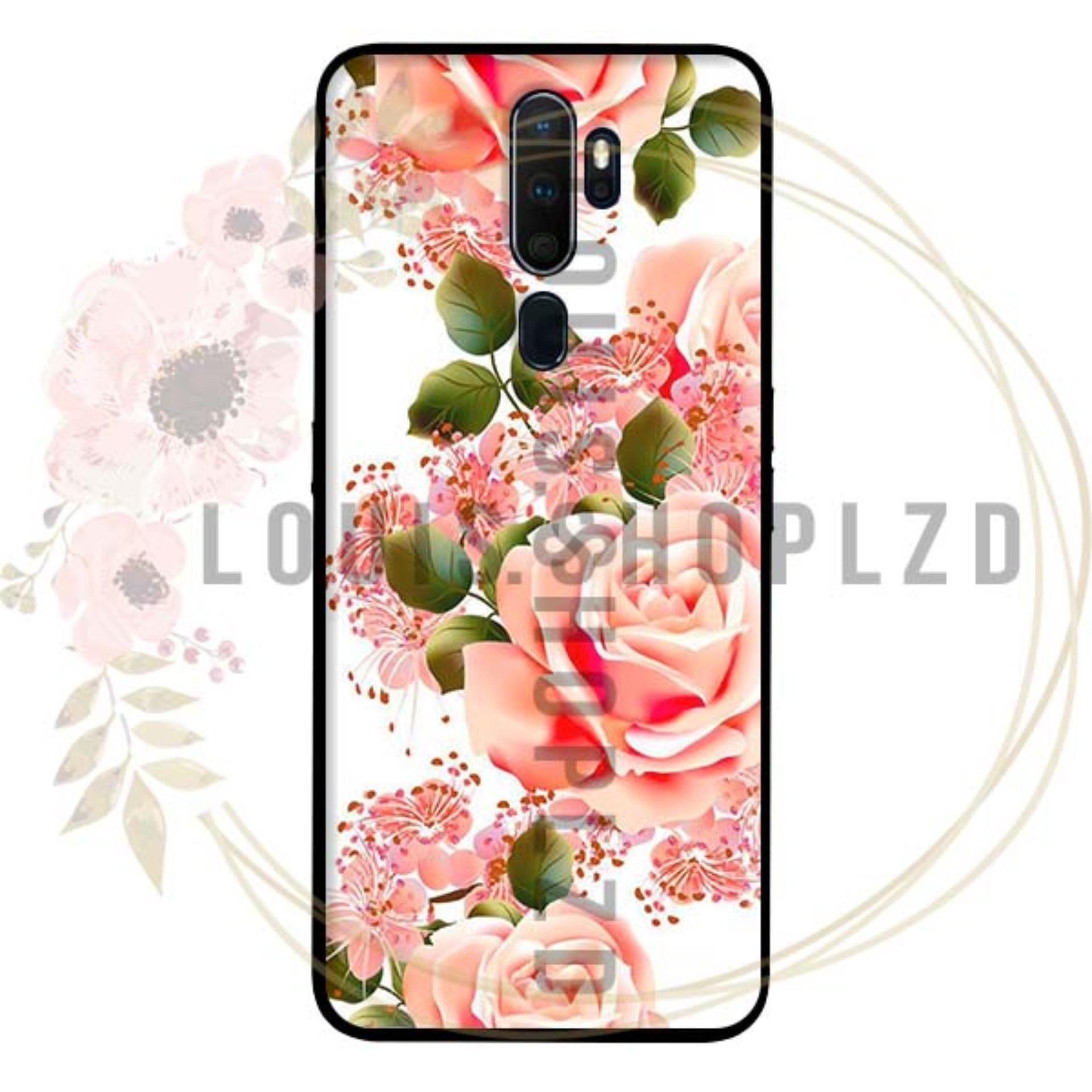 Ốp lưng oppo a5 2020 a9 2020 - hoa hồng nhạt