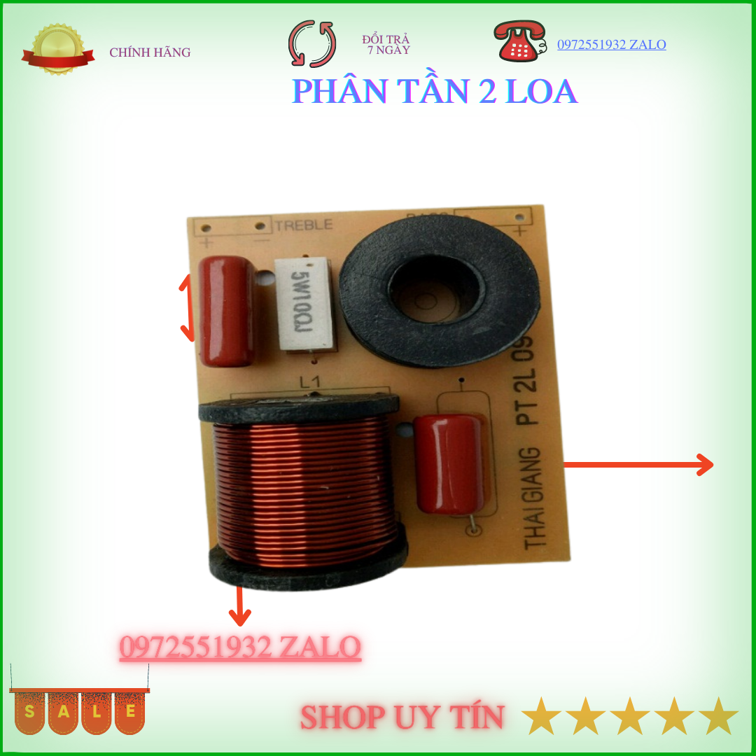 Combo 2 mạch phân tần 2 loa - 1 bass 1 trép