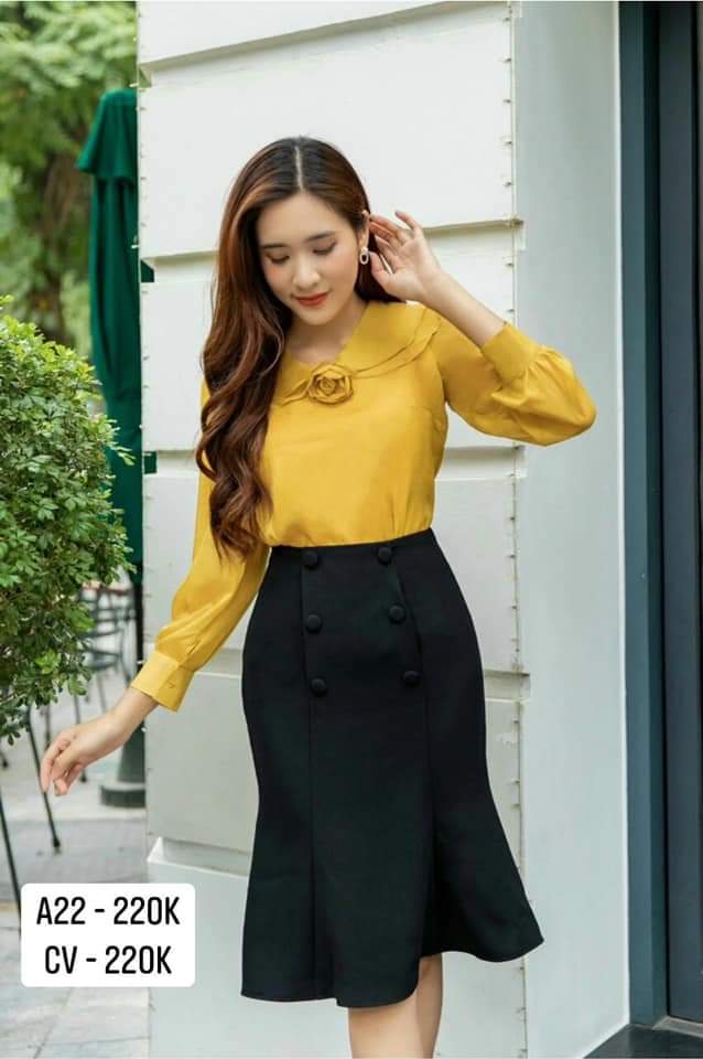 ÁO CÔNG SƠ NỮ DUYEEU DÁNG B099