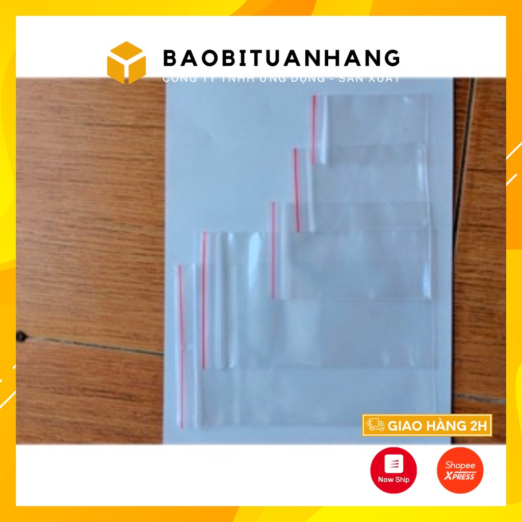 Túi zíp chỉ đỏ (0,5kg-1kg/1size)