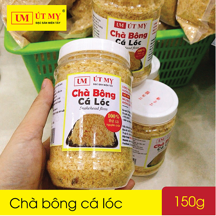 [MUA 2 TẶNG 1] Chà bông cá lóc Út Mỵ 150g/hộp