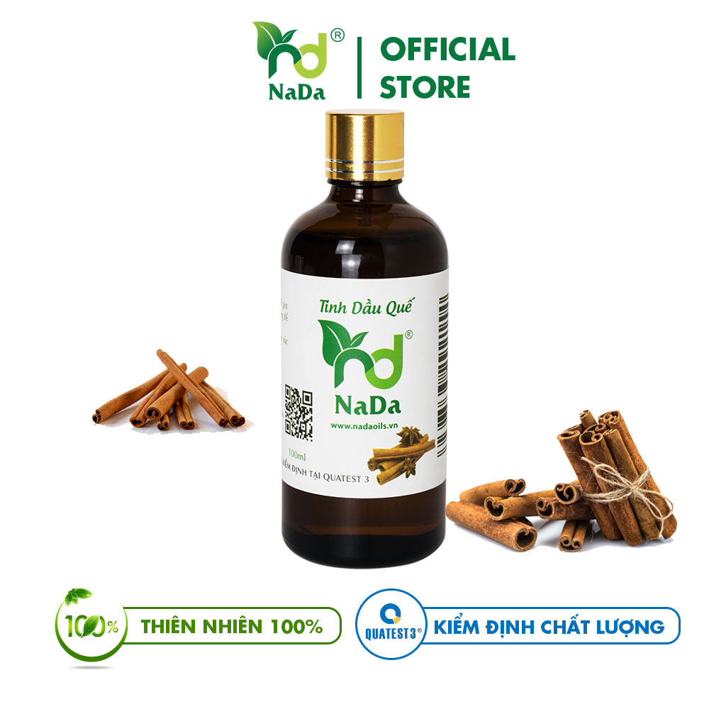 Tinh dầu Quế nguyên chất Nada | Kiểm định QT3 | Đuổi chuột gián Khử mùi mạnh Tập trung