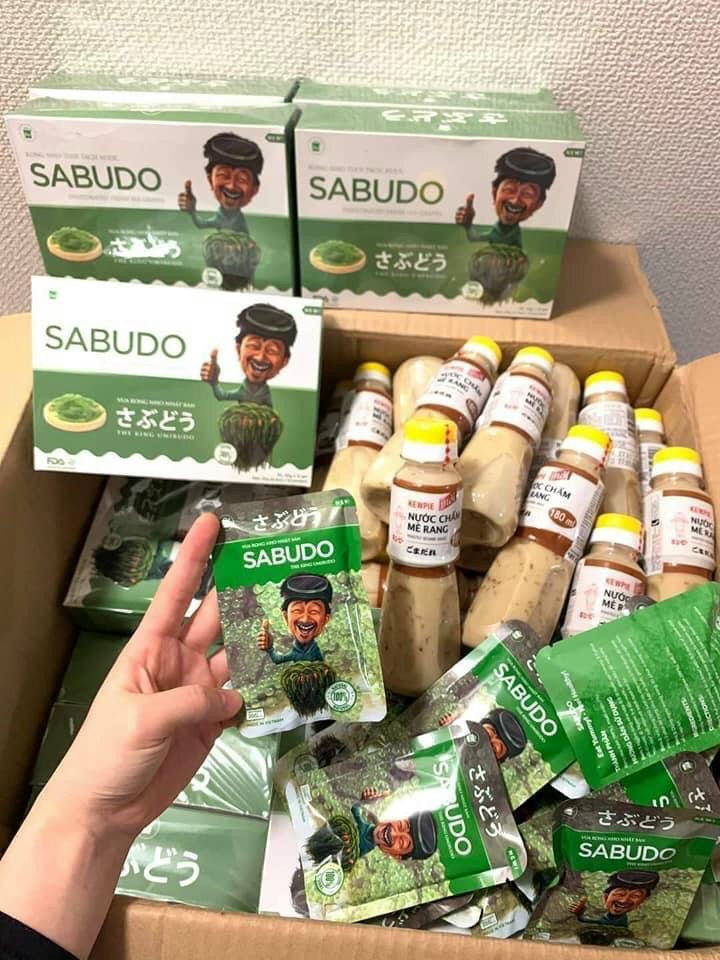 [HCM]COMBO 2 HỘP RONG NHO SABUDO (24 GÓI)