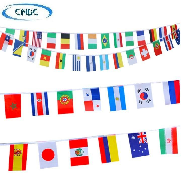 Dây cờ các nước trên thế giới (dây dài 25m, 10m)