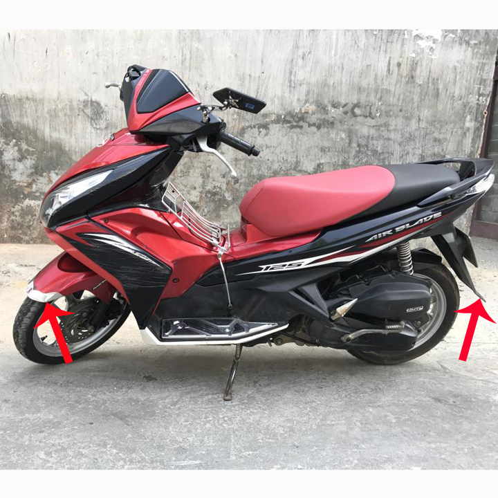 [ XẢ HÀNG ] Bộ ốp mũi dè trước sau - ốp pô e xe AIRBLADE đời 2013-2014