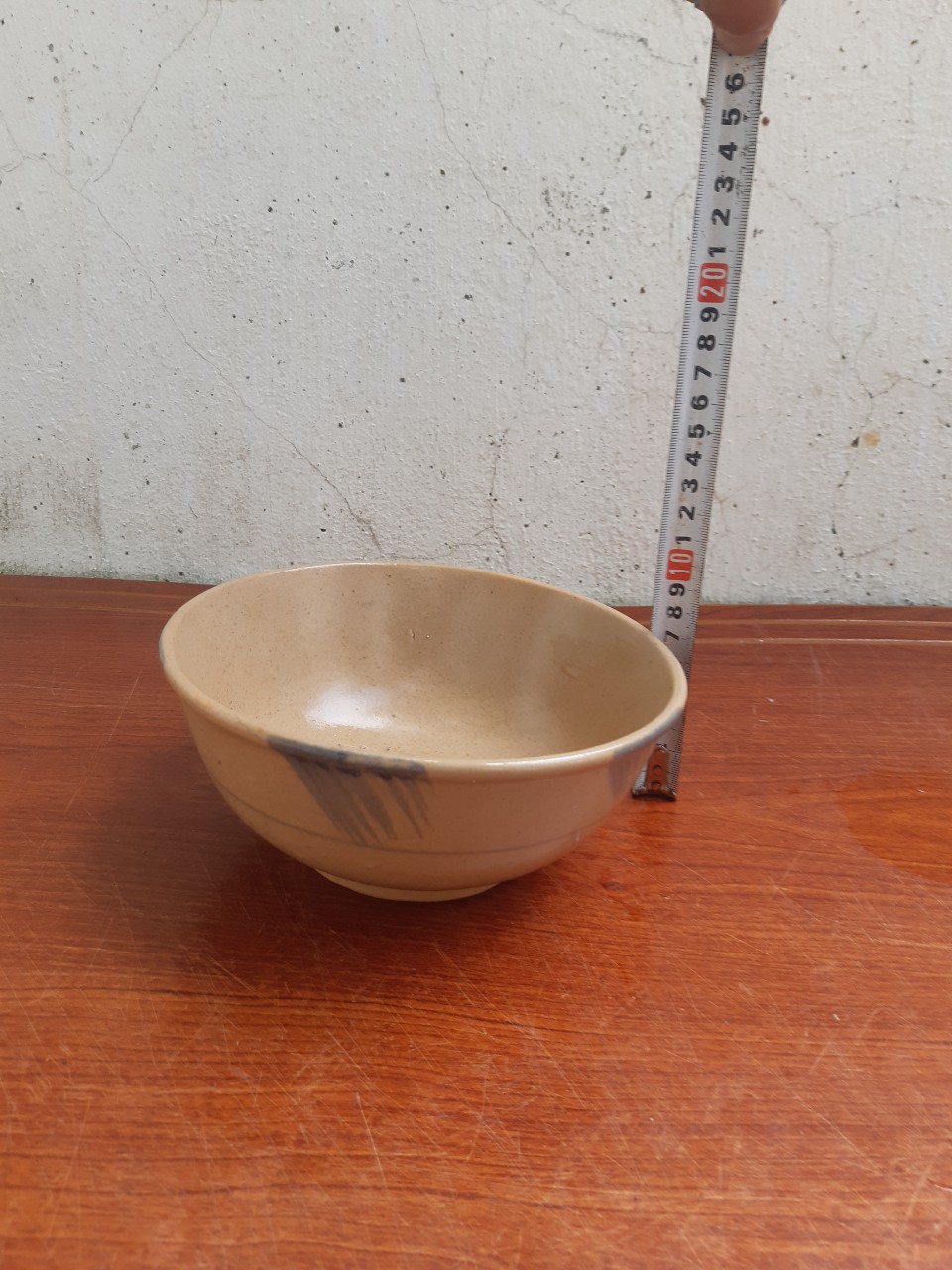 Tô sành phết xanh 18 cm (bán lẻ 5 cái ) hàng đá thô sơ