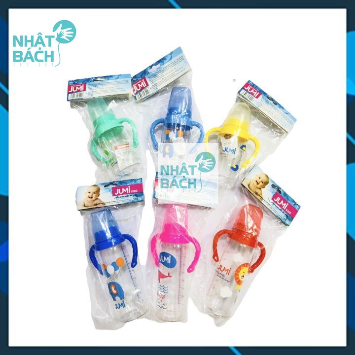 Bình sữa cổ hẹp YuMi 120ml - 240ml (có tay cầm)