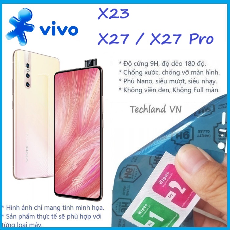 Cường Lực Phủ Nano Vivo X23 / X27 / X27 Pro 5G - Trong Suốt, Không Full Màn, Không Viền Đen