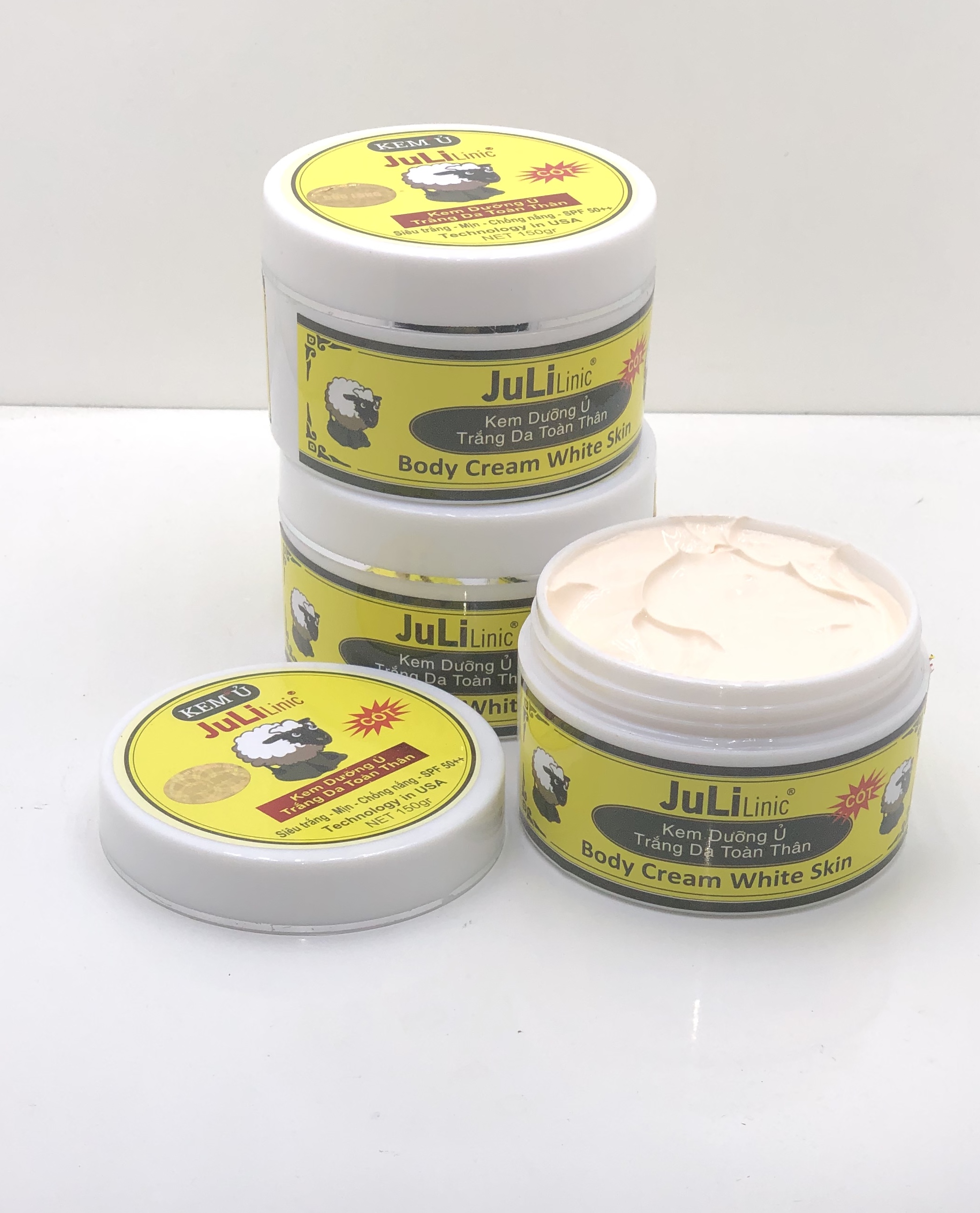 [HCM]Kem Ủ Trắng Da Toàn Thân Cấp Tốc JuLi 150g