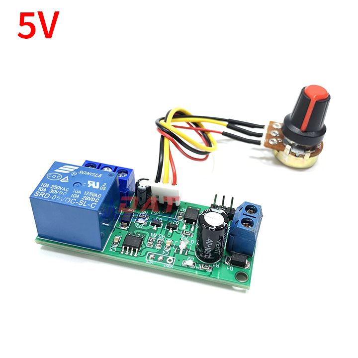[HCM]Mạch Kích Tạo Trễ Ngắt Relay 5V 12V WT338 V2.2 Chiết Áp Rời