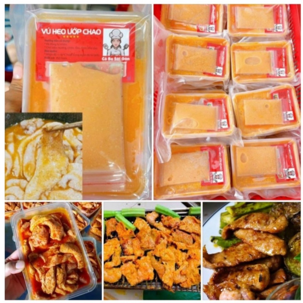 Vú heo ướp chao 1kg 2 hộp (chỉ giao hỏa tốc trong vòng 2h, chỉ giao hcm