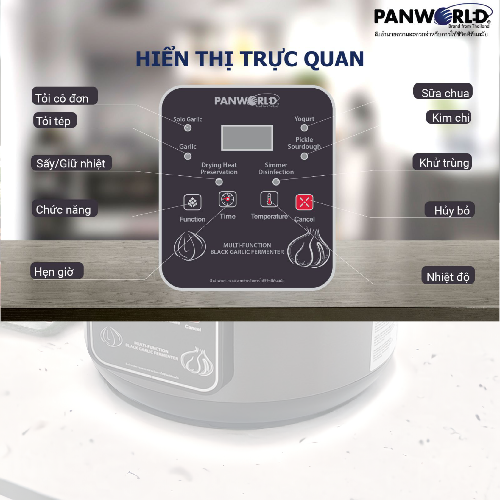 MÁY LÀM TỎI ĐEN PANWORLD PW-1222
