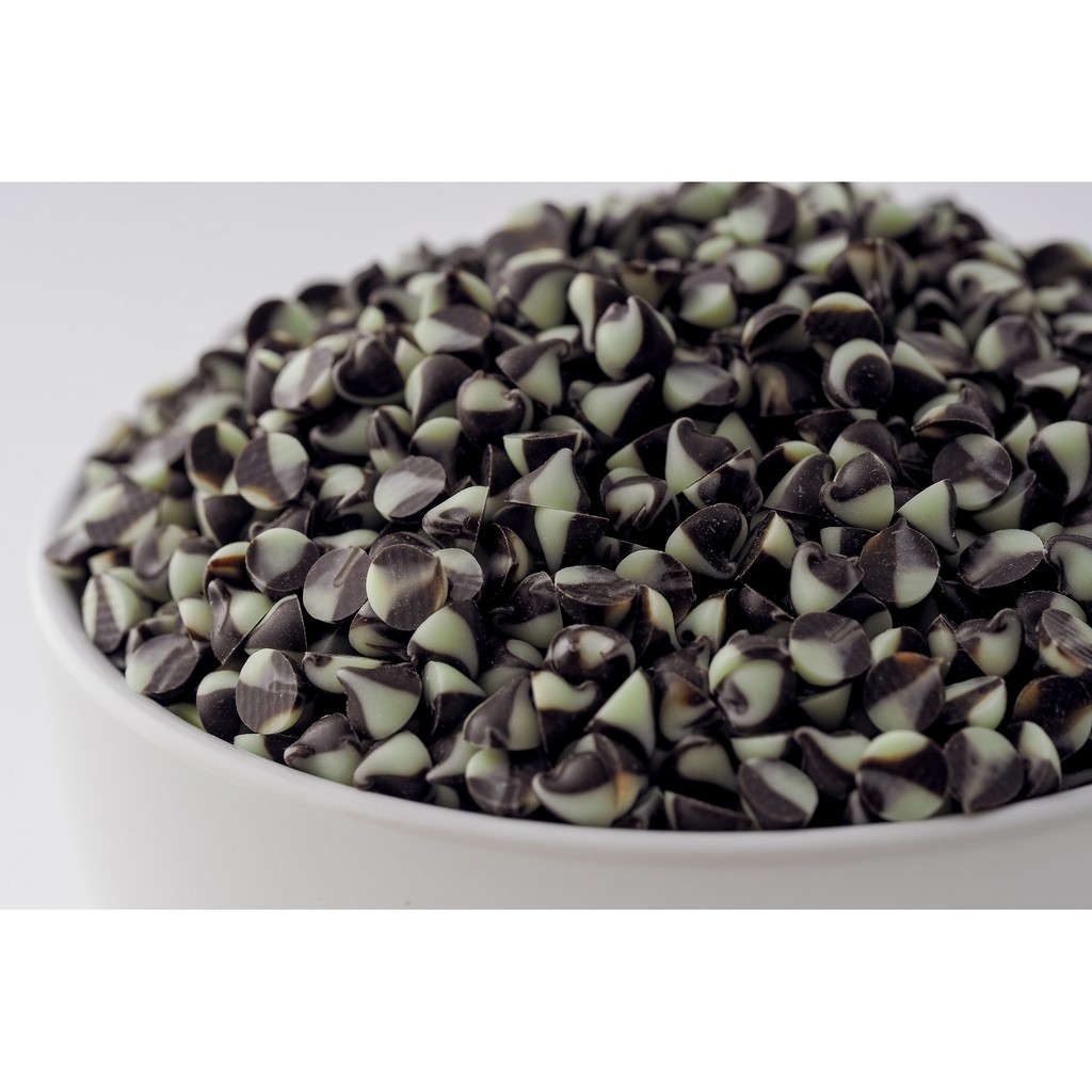 Socola chip 2 màu đen trắng chia - 100g