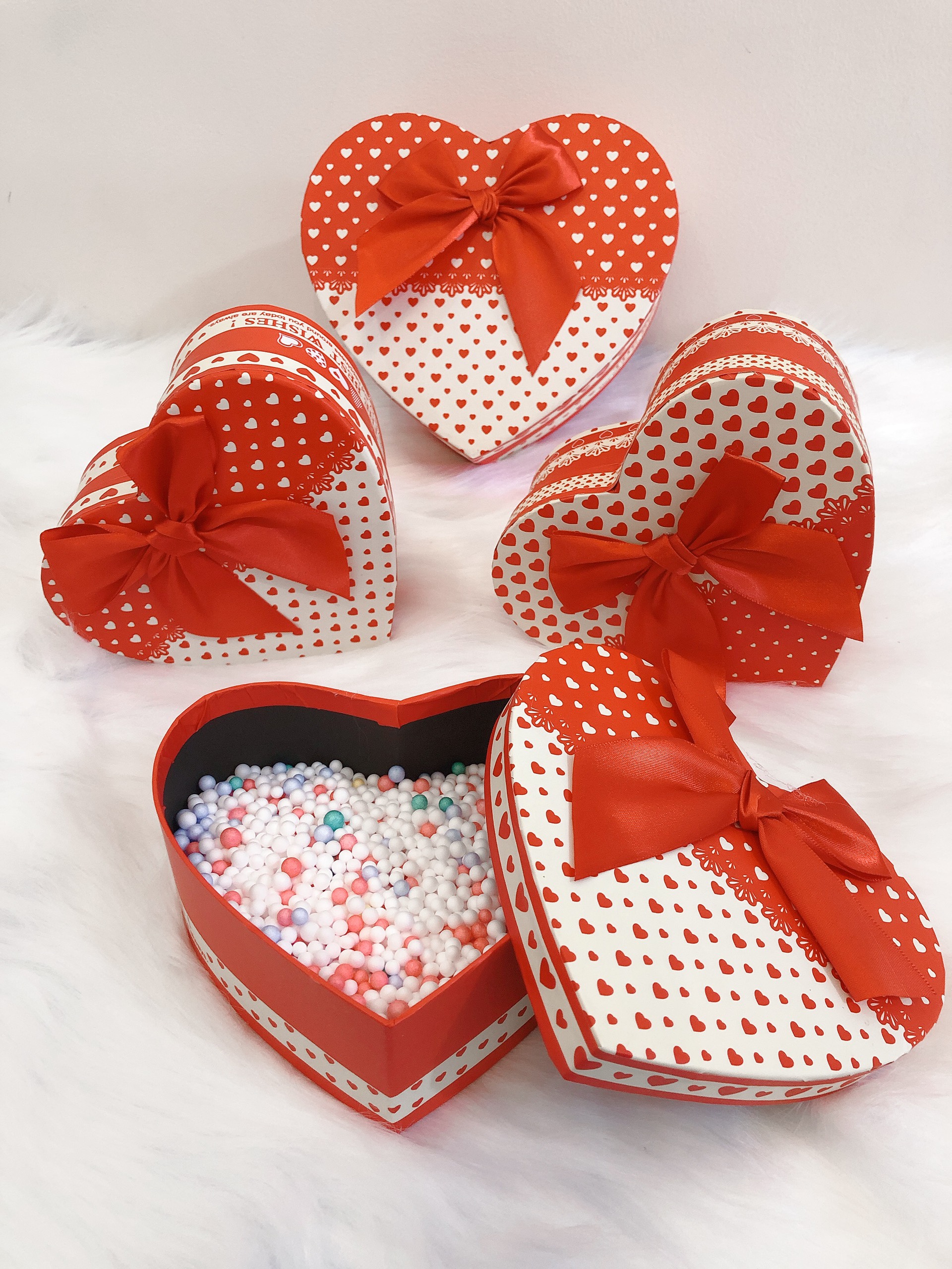 SET HỘP ĐỰNG QUÀ HÌNH TRÁI TIM SIZE NHỎ