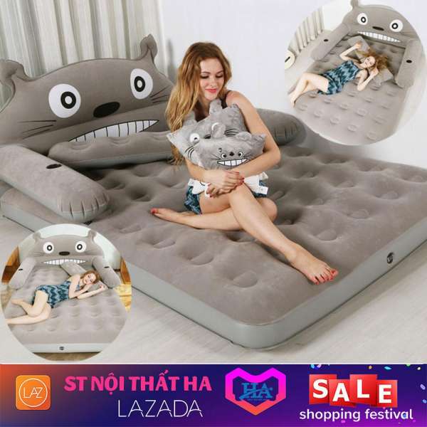 Giường đệm hơi cao cấp hình thú Totoro cao cấp - GDHIEU79