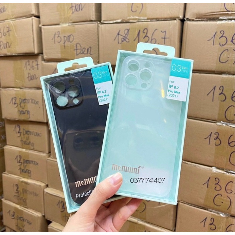 Ốp lưng Memumi siêu mỏng 0.3mm iPhone 13 Mini, 13, 13 Pro, 13