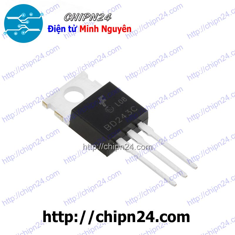 [2 con] (KT1) Transistor BD243 TO-220 NPN 6A 100V (BD243C 243) - HH005570