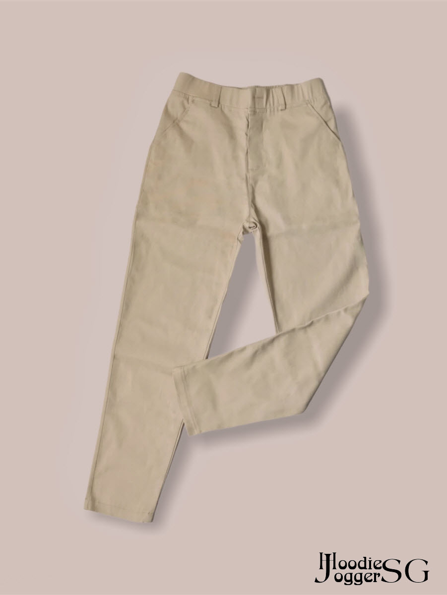 [Size đến 6XL]Quần kaki nam nữ phối lưng thun. Chất vừa, co giãn.