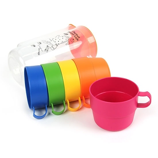 Bộ ly bình bằng nhựa PP Lock&Lock Rainbow HPP514S5