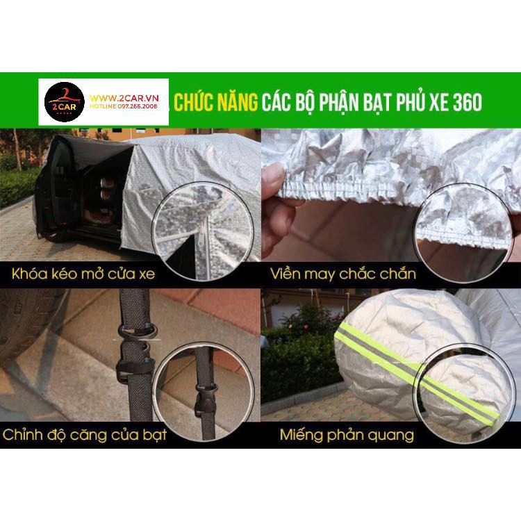 Bạt Che Phủ Xe Ford Territory Cao Cấp (bạt 3 lớp Tráng Nhôm, chống xước, che nắng, mưa cao cấp)