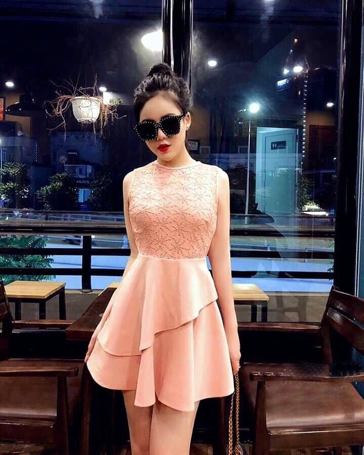 [HCM]Đầm xòe ren siêu hot MS64