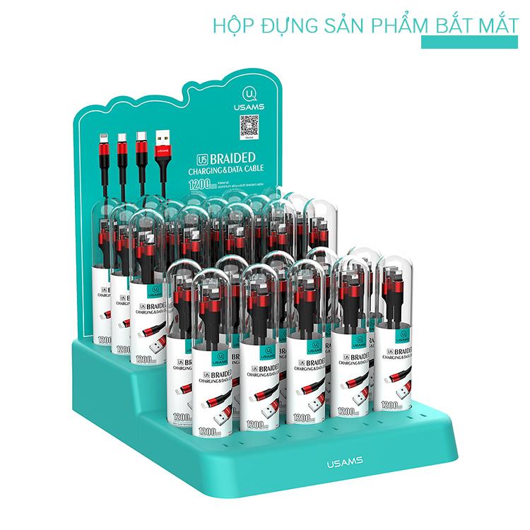 Cáp sạc Lightning cho iPhone, iPad chống rối, chống đứt USAMS