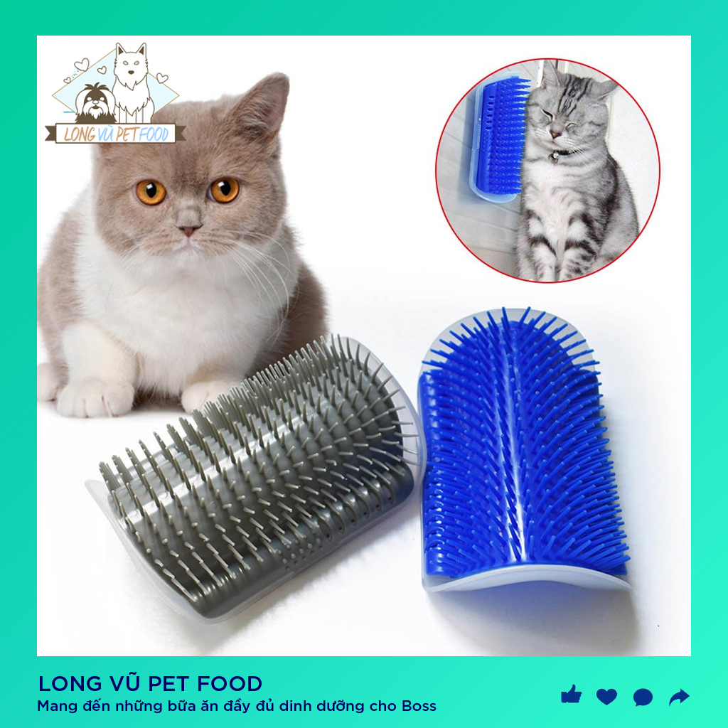 Lược chải lông cho chó mèo gắn tường - Long Vũ Pet food