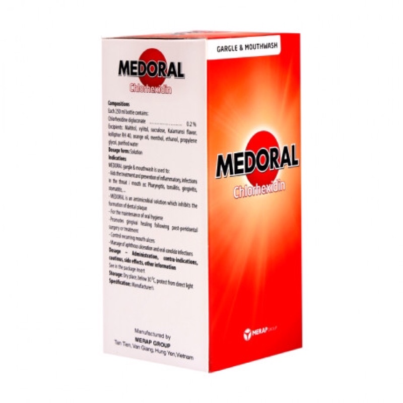 Nước súc miệng MEDORAL chai lớn 250ML