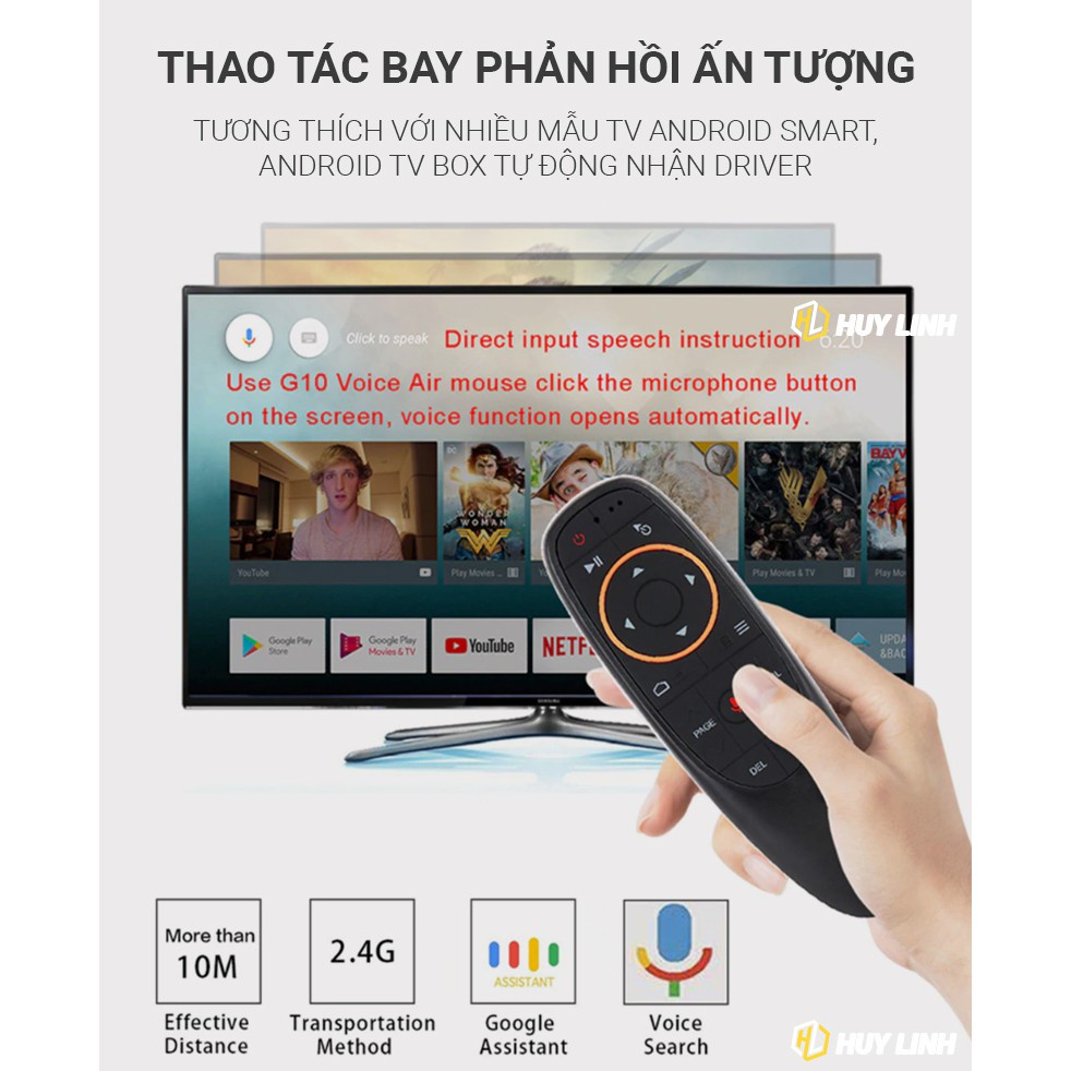 Remote Chuột Bay Netbox V2 Hỗ Trợ Tìm Kiếm Giọng Nói