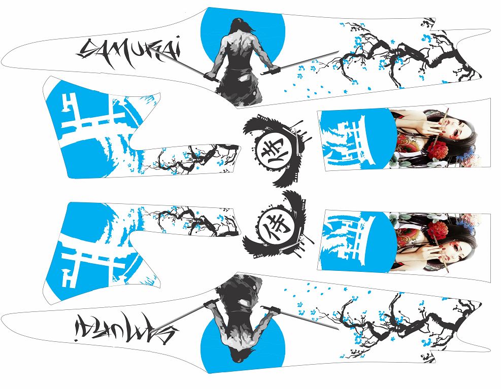 Tem Rời Dán Xe Wave A Samurai