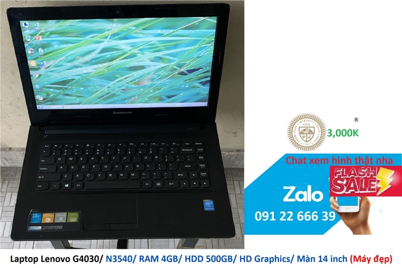 Bảng giá Laptop Lenovo G4030/ N3540/ RAM 4GB/ HDD 500GB/ HD Graphics/ Màn 14 inch (Máy đẹp) Phong Vũ