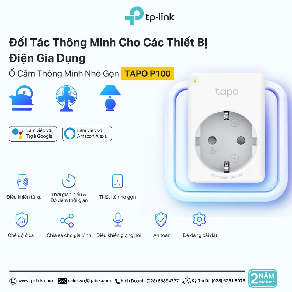 [ View Now ] Tp-Link P100 Smart Socket, Remote Control – On/Off Connected Devices, Set Schedule – Timer, Remote Mode – Automatically Turn Device On And Off At Different Times To Make Someone Feel At Home.