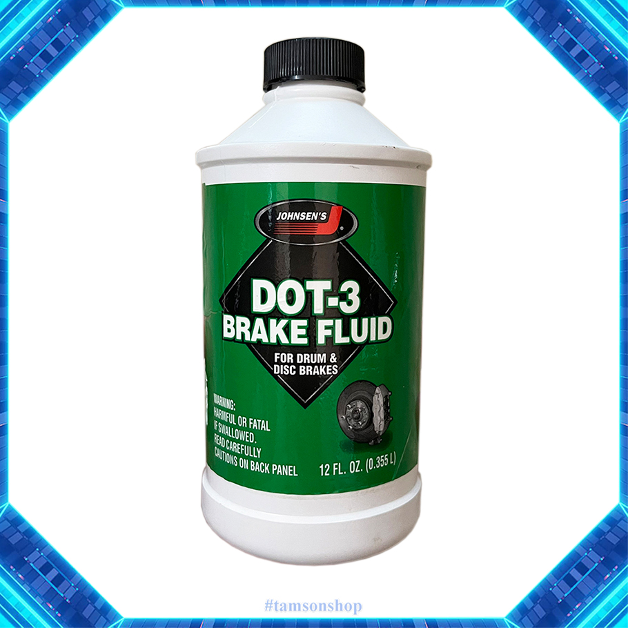 Dầu thắng DOT 3 Brake Fluid Johnsen chai 355ml (dầu phanh DOT3)