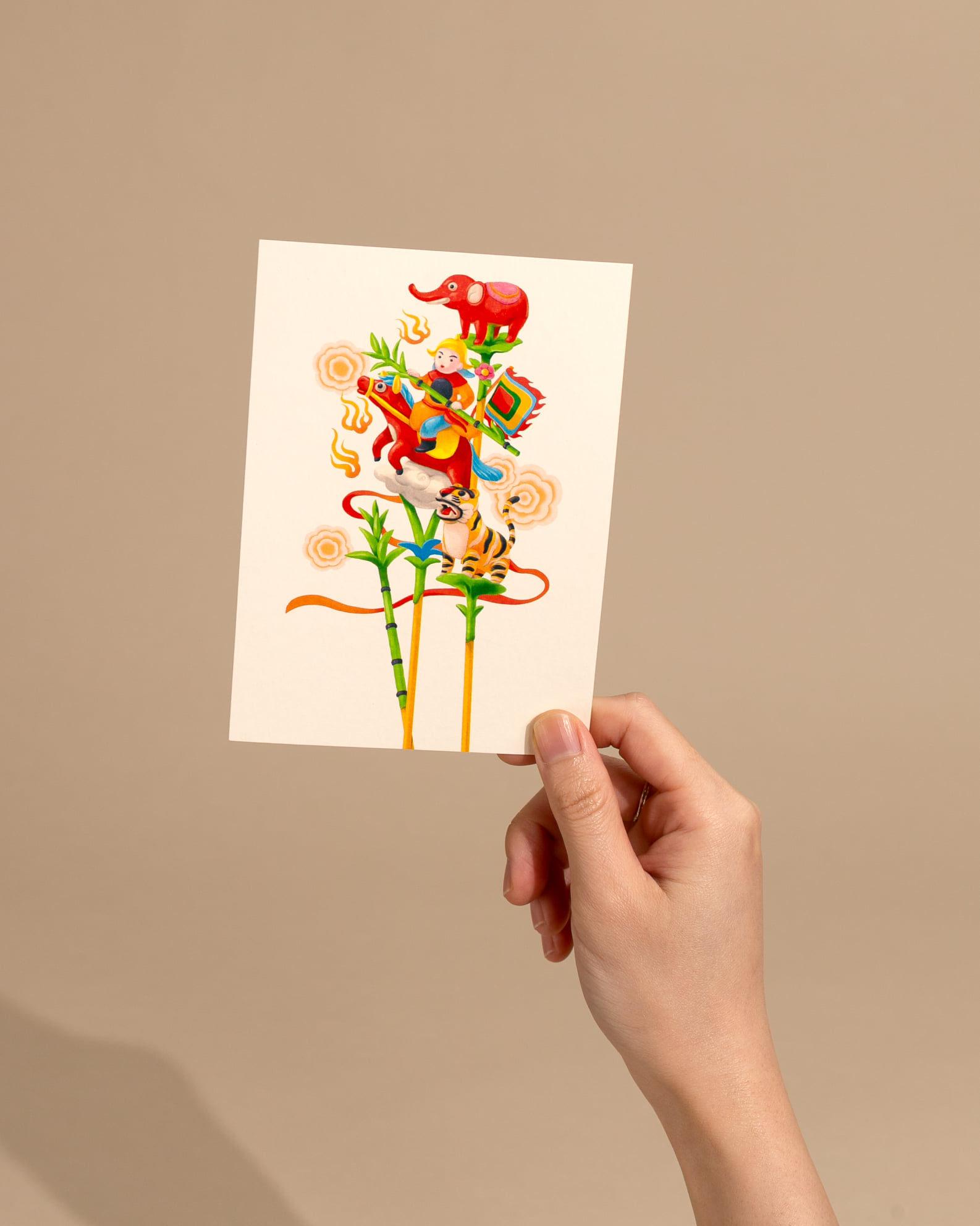 Postcard mẫu Tò He