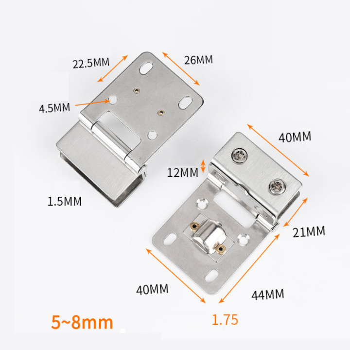 [Sao chép]Bản lề kẹp cửa kính Inox