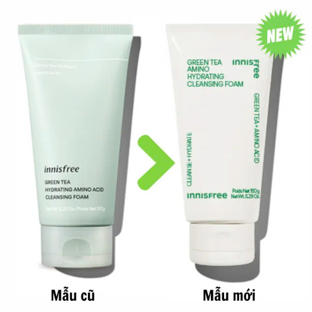 [Mẫu Mới] Sữa Rửa Mặt Innisfree 150ml Đủ Loại [Bija - Volcanic - Green Tea]