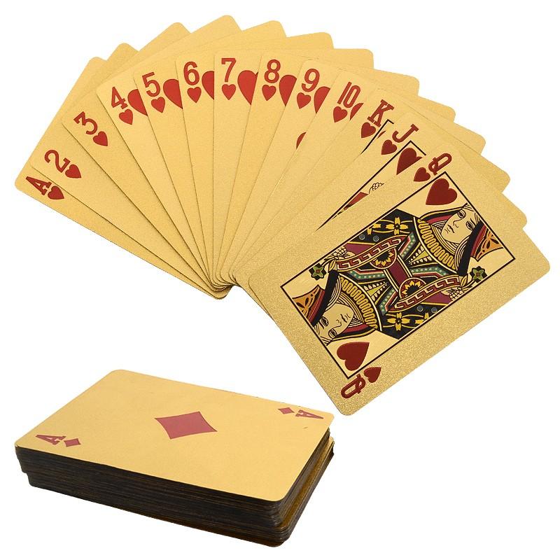 ĐỒ CHƠI Bộ Bài 500 E uro mạ vàng