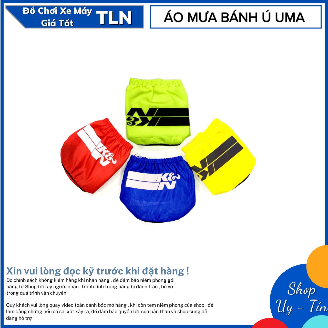 [HCM]ÁO MƯA CHỐNG NƯỚC CHO BÁNH Ú XE MÁY