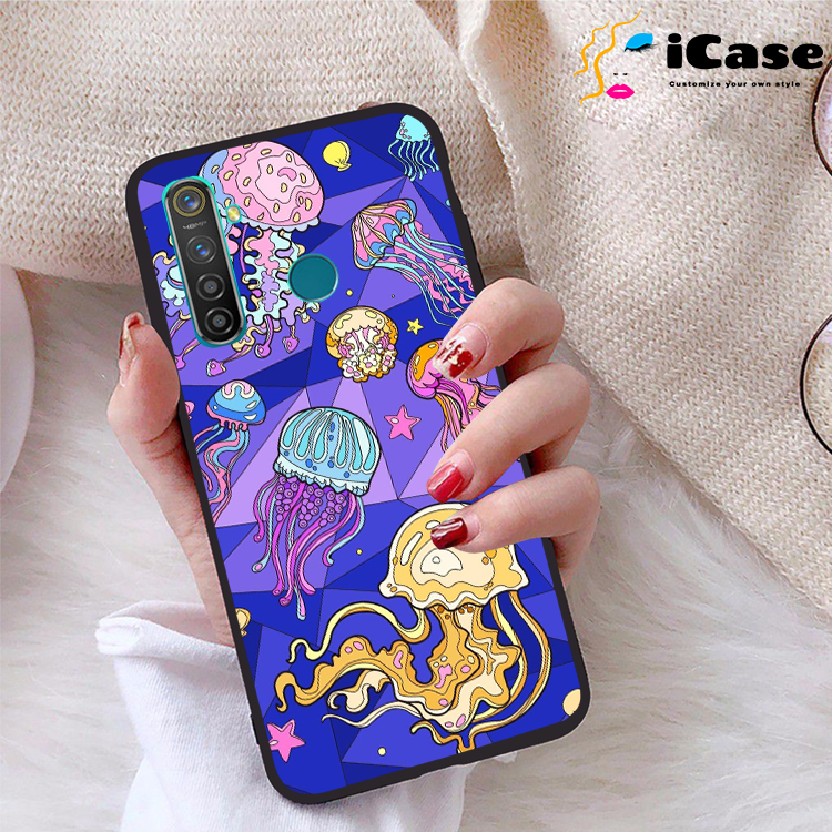 Ốp lưng Realme 5 Pro viền dẻo TPU BST Sea