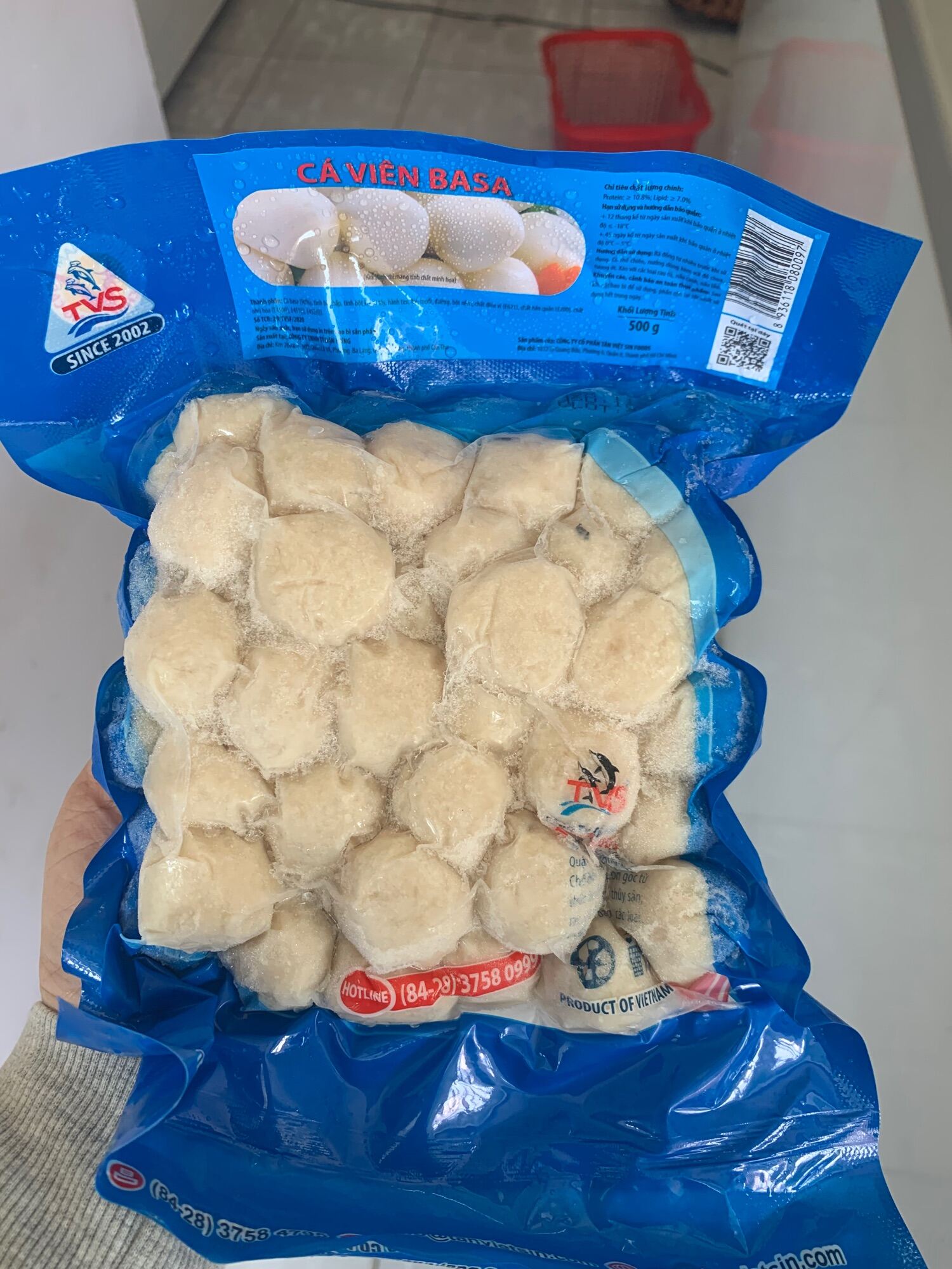Cá viên chiên 500gr tân việt sin ( giao tphcm)