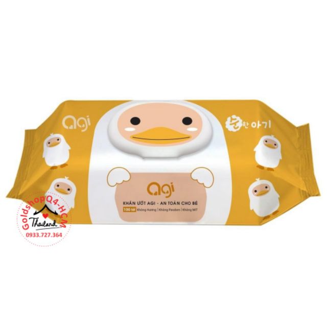 Khăn ướt Agi ko mùi 100 tờ